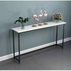 거실 복도 현관 콘솔 장식장 콘솔 틈새 폭좁은 1200 슬림 데스크, Z. 길이 140cm 높이 80cm 폭 30cm블랙 프