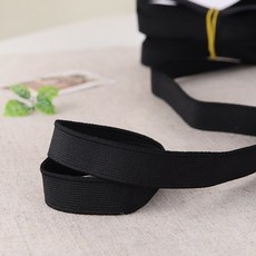 짱패브릭 (450cm)고탄력-이중직고무밴드-블랙, 15mm, 1개