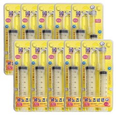 소아21 노즈비데 주사기형 의료용 코세정기, 10개