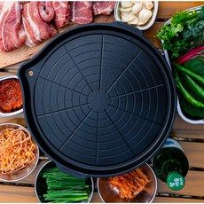 그릴잇 미니 국산 가정용 캠핑용 삼겹살 2인용 불판, 1개, 28cm