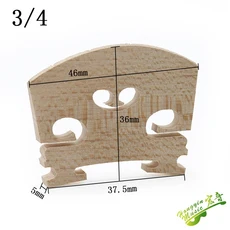 쿠쿠스토어 유럽산 재료 바이올린 첼로 코드 피아노 브릿지 4/4 1/2 액세서리 제작, 24 3 quarters Polished