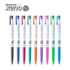제노 베이비 마이키 캐릭터 볼펜 0.38mm 낱자루/9칼라 dok+12512dA, 연두색, 본상품선택