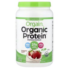 올게인 오가닉 프로틴 파우더 식물성 단백질 딸기 크림 920g x 2