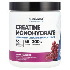 뉴트리코스트 Nutricost 운동 능력 크레아틴 일수화물 포도 300g10.7oz125099원산지:기타, 300g, 1개