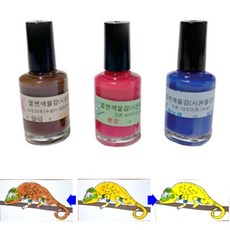 4개세트 붓내장 수성 시온물감 과학교구 실험키트 어린이 실습 놀이, 고온