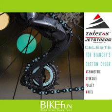 TRIPEAK JETSTREAM PRO 適用於 BIANCHI 訂製塗裝 大尺寸導輪 陶瓷培林, 1個