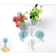 거울 걸이 유리 흡착식 1P 고리 주방, 1개, 상세페이지 참조