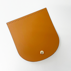 천연가죽 가방커버 가방 가죽 뚜껑 덮개 (0213), 카멜/골드, 1개