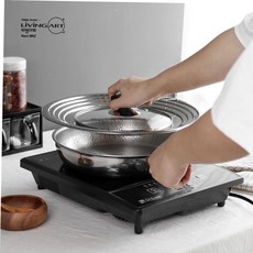 멀티커버 리빙아트 스텐 후라이팬뚜껑 제로 59000EA 1EA, 제로 스텐 멀티커버