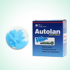 사혈침 란셋(Autolan) 28G 100pcs 채혈침 니들 LANCET, 1개