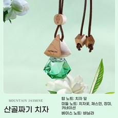 은은하고 오래가는 향기 고급 선물 상자 포장 차량용 펜던트 방향제, 1개, 산골짜기 치자