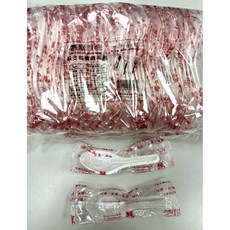 單支包裝彎湯匙 50支/包 PP免洗湯匙 彎湯匙, 1個, 50支白色/包