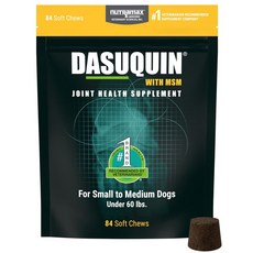 뉴트라맥스 Dasuquin 소형 중형 강아지 MSM 식이유황 글루코사민 84츄어블 X 1, 84정, 뼈/관절강화, 1개