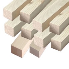 아이베란다 레드파인 집성목 각재 각목 받침 소형 30x30x100mm, 10개