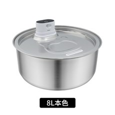 不鏽鋼智能設備寵物飲水機自動感應貓喝水自動活水貓飲水器帶濾芯, 1個, 不鏽鋼本色:8L, 1L