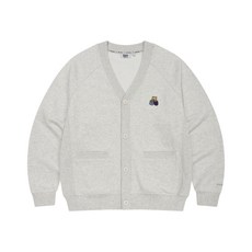 WACKY WILLY 브이넥 가디건 라이트 그레이