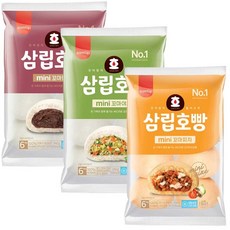 삼립호빵 3봉 단팥야채피자혼합 미니찐빵 저녁메뉴, 2세트