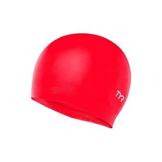 TYR 라텍스 수영 모자, 레드
