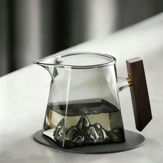 無孔茶漏套組 觀山公道杯, 觀山公道杯350ml青灰, 1個