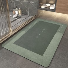 주방매트 규조토 매트 욕실 사각 발매트 실내 주방 화장실 발판, 그린, 사각발매트_그린, 사각발매트_그린