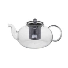 유리 티포트 차거름망, 1개, 600ml, 투명