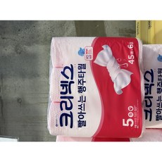 크리넥스 빨아쓰는 행주타월 45매*6롤, 45개입, 6개