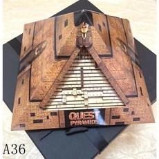 GM金字塔解密系列高難度十級益智玩具，燒腦智力挑戰，老人小孩腦力提升, 1個, 金字塔解密