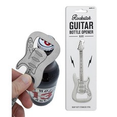 Suck UK 기타 병따개 - 튼튼한 스테인리스 스틸 플랫 바 블레이드 | 맥주 캡 리무버 | 펍 및 홈 바 액세서리 | 포켓 사이즈 주방 도구 | 남성 및 음악 애호가를 위한, Blues