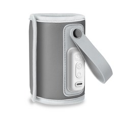 桃園小太陽 lionelo Thermup GO 便攜式USB智能恆溫奶瓶保溫器 保溫 恆溫 溫奶, 霧灰, 1個