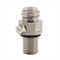 소다 병 리필 가능한 CO2 밸브 M18x1.5 CO2 탄산기 실린더 탱크 교체 가능한 어댑터에 대한 TR21-4 출력에 대한 입력, 은