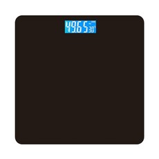 5시 오늘출발 FOOI 스마트 고정밀 가정용 디지털 LED 체중계, 3.올 블랙, 1개