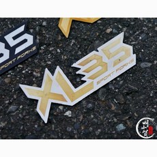 叫小賀 鈦合金 XL35 氣瓶鈦片 XL35避震器貼紙 氣瓶套件, 1個, 原色鈦