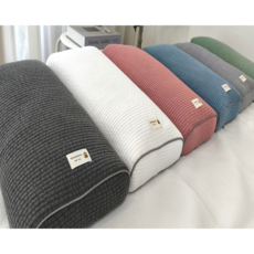 목화방 메밀베개 순면 피그먼트 단단한 높은 국내생산 공장직영, 1개, 블루