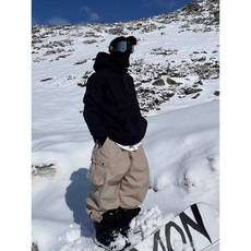 남녀공용 스키 스노보드 방수 바지 팬츠 복 오버핏