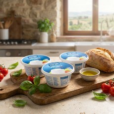 자네티 리코타 치즈, 3개, 250g