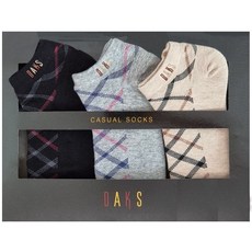 [백화점 홈쇼핑 정품] 닥스 DAKS CT22457 숙녀 체크스니커즈 3족세트