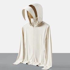 DIU 情侶冰絲防曬衣女戶外大帽檐防紫外線防曬服男冰爽跑步外套, 3XL