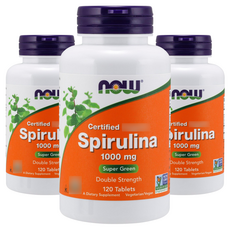 나우푸드 스피루리나 1000mg 타블렛, 120정, 3개