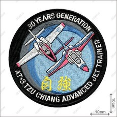 ARMYGO 空軍AT-3自強號機種章，精緻軍事模型，展現飛行英姿，軍事迷收藏首選, 1個, 不車魔鬼氈