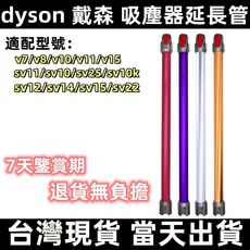 適用 Dyson 戴森吸塵器配件 延長管 鋁管 延長桿 金屬導電管 v7 v8 v10 v11 v15 V12slim 橙色, 1個, V7/8/10/11/15延長桿【橙色】