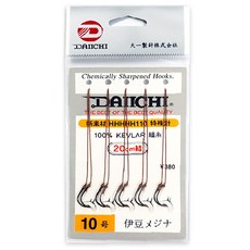 다이찌 이두 메지나 2본 묶음바늘 붕어바늘 다이치바늘 잉어 향어용 다이치 바늘, 1개