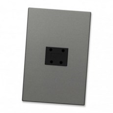 TI4 메탈그레이 1구 전화 4P 벽콘센트 콘센트매립 인테리어스위치 1구매립콘센트