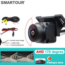 Smartour HD 1080P 별빛 야간 투시경 CCD Fisheye 렌즈 자동차 차량 모니터 용 역방향 백업 후면보기 카메, HD AHD 720P, 1개
