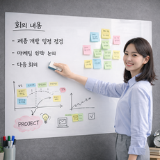 모던셀렉 깨끗하게 지워지는 3초 탈부착 붙이는 화이트보드, PP