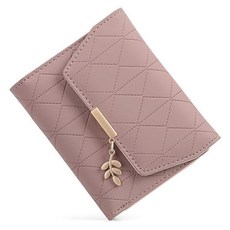 [ 1165311 ] RNIEGA 바이폴드 지갑 여성용 가죽 RFID 차단 카드 홀더 컴팩트 지퍼 동전 포켓 신분증 창 포함 대두 모래