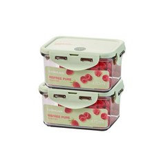 락앤락 비스프리 퓨어 직사각 밀폐용기 470ml 2P세트 182766, 락앤락 2개세트