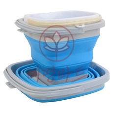 손잡이 바스켓 혜명마트 설거지통 낚시통 부직포 미니 걸이, 3L - 사각