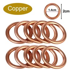 자동차 오일 드레인 개스킷 도장 폭스바겐 파사트 B5 B6 GTI 골프 MK7 MK6 티구안 호환 시로코 투아렉 제타 부품, 30pcs, Copper Gaskets