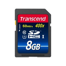 트랜센드 SDHC Class10 400X UHS-I, 1개, 8GB