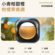 汽車冷氣出風口香氛 小青柑甜橙柑橘果香調, 1個, 小青柑甜橙【柑橘果香調】